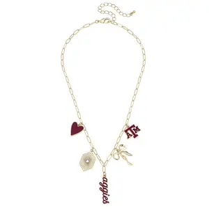 TEXAS A&M AGGIES GAMEDAY CHARM NECKLACE