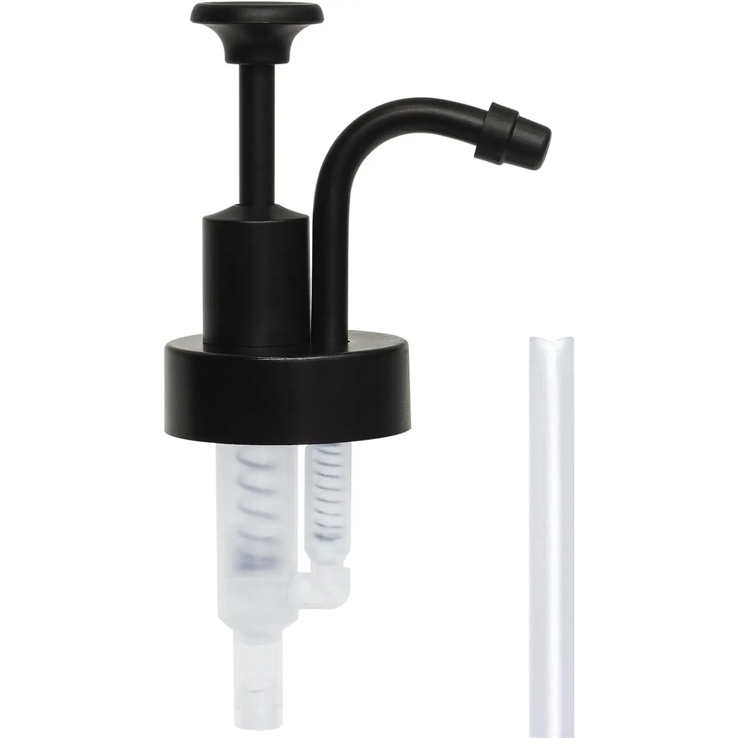 Smooth Action Soap and Lotion Dispenser Pumps, Replacement for 1.3in (33 mm) Round Neck Bottles, Rust Proof & Leak Proof for Soap Lotion Bottle Upcycling (Matte Black)