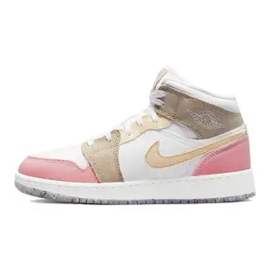 Jordan 1 Mid SE Pastel Vivid Green Grind GS DJ0338-100