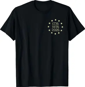 America Turns 250 I Turn 50 1976 50th Birthday 2 Sided T-Shirt YYK