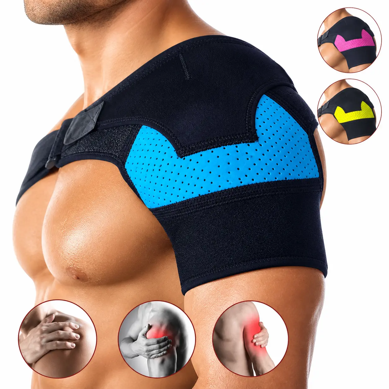 Adjustable Skin-Friendly Shock-Absorbent Support Brace for Men and Women, Breathable Compression Wrap for Sports, Daily Activities