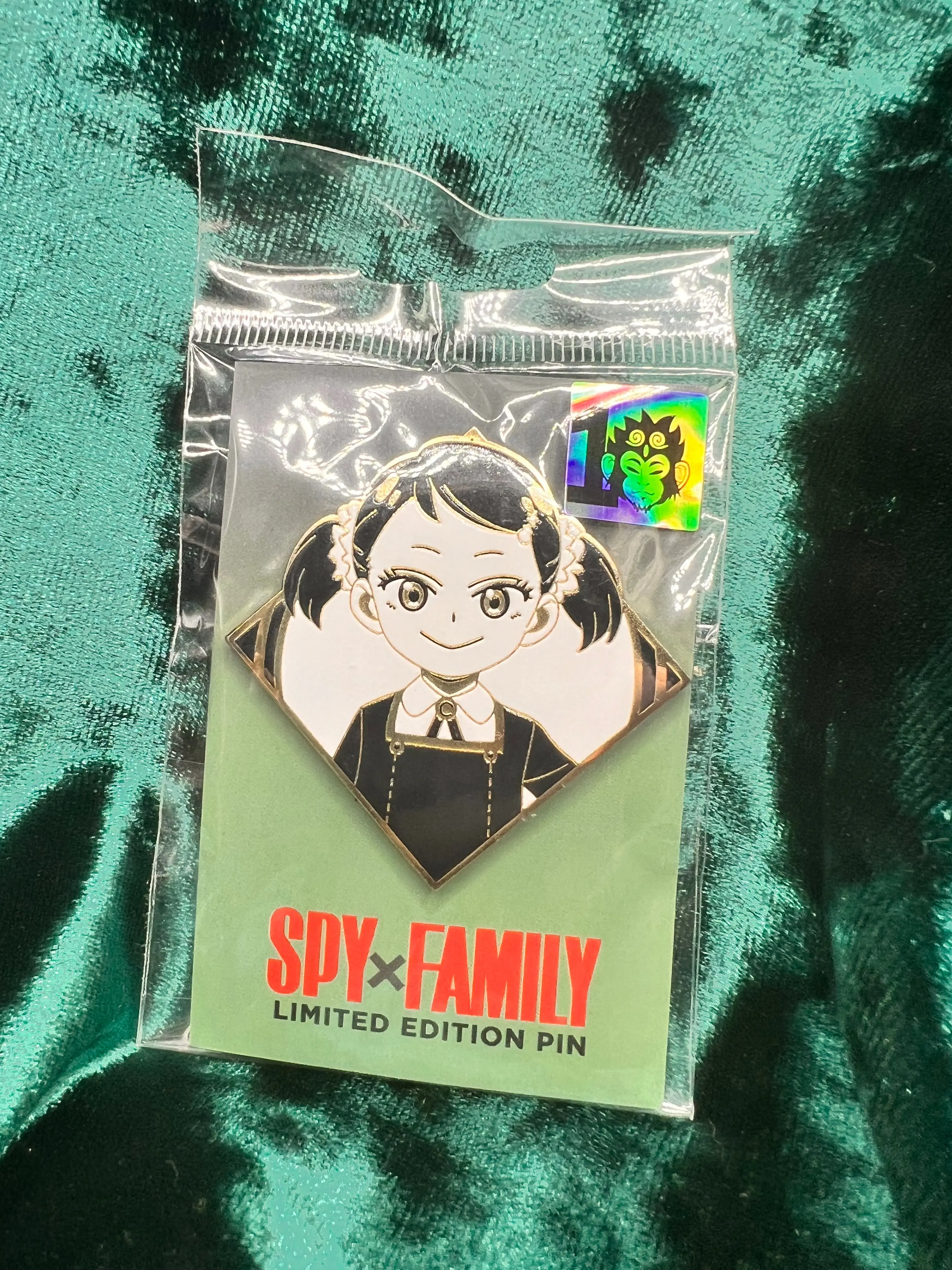 Collectible Spy X Family Becky Blackbell Hard Enamel Pin for Anime Fans, 10th Anniversary Limited Edition of 500 Collectibles, Numbered on Back, 2" in Height, Brooch, Height 2", Unisex