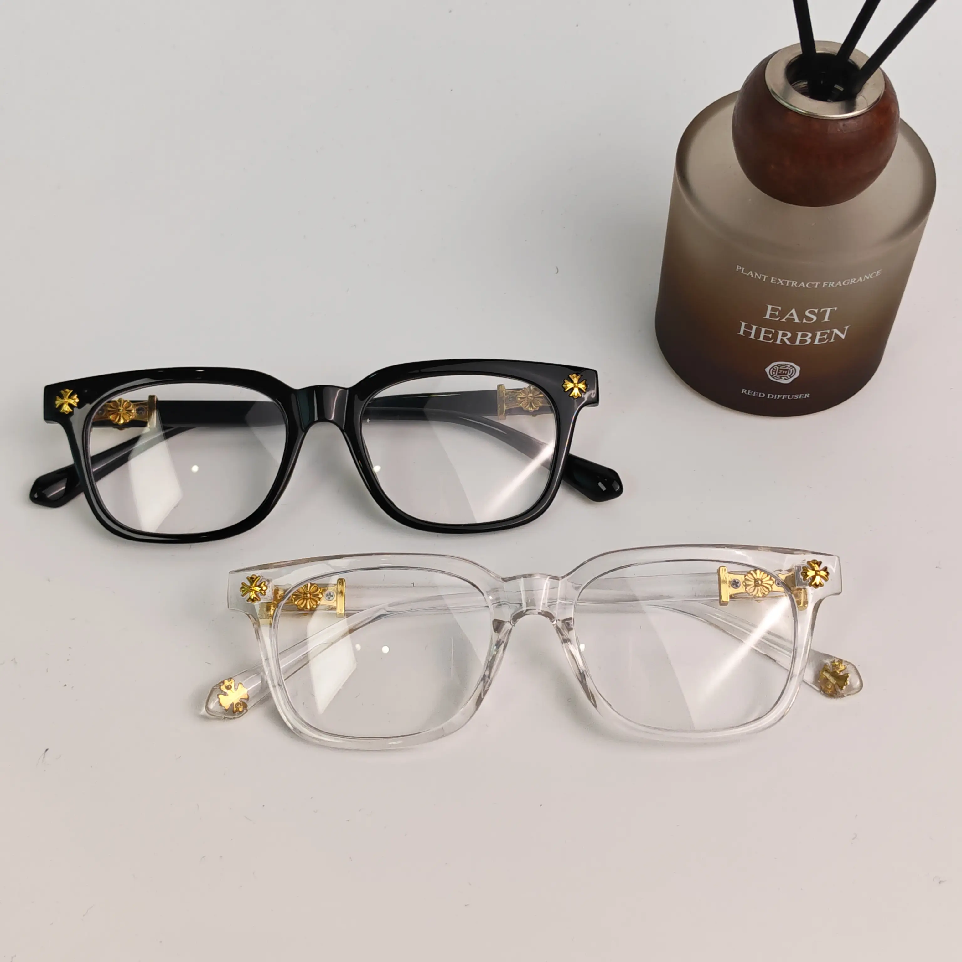 Stylish Blue Light Blocking Glasses, Retro Square Frame Eyeglasses for Men & Women, Fashion Trendy Computer Glasses for Work & Daily Wear