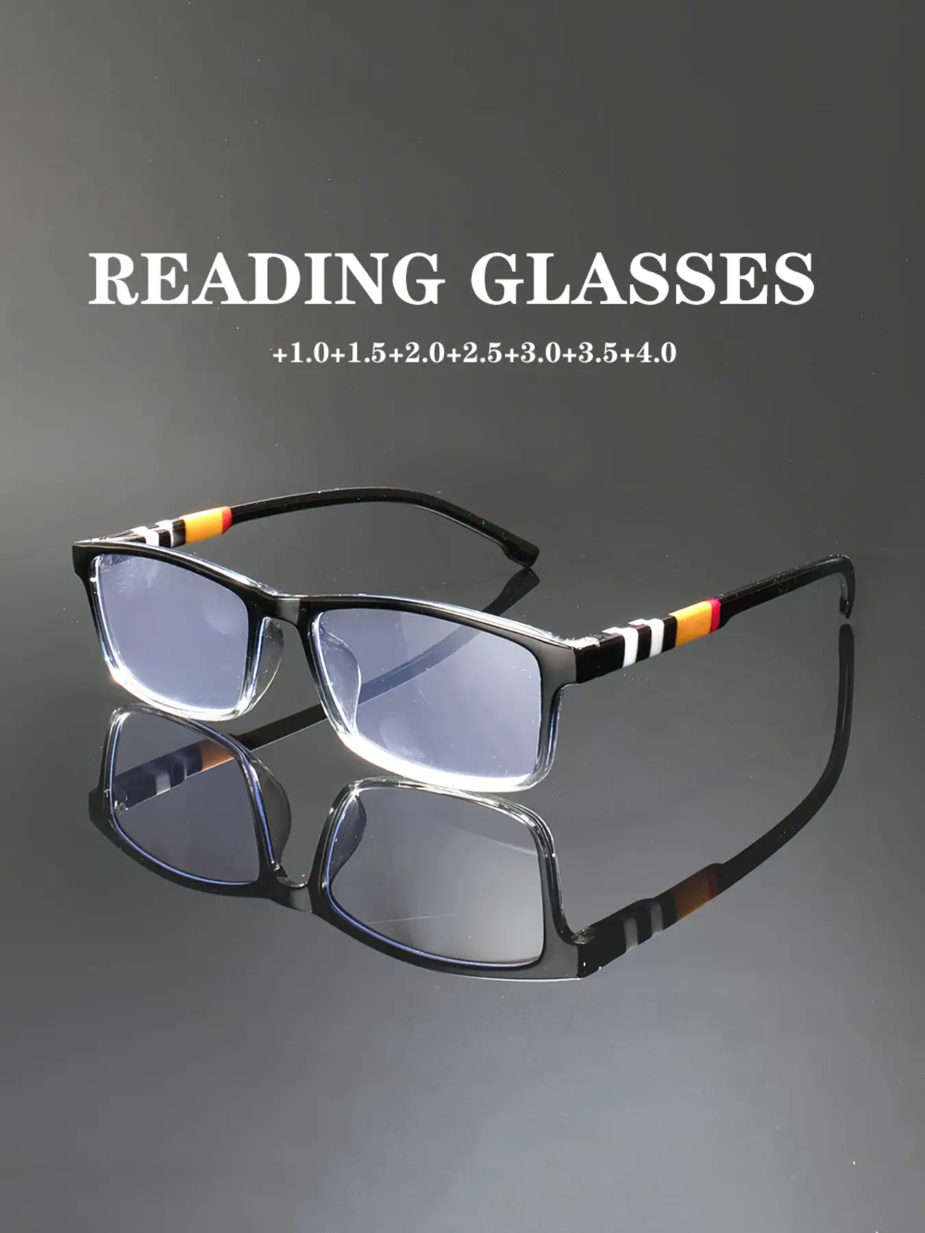 Fashion Reading Glasses, Ultra-Light Eye Protection Reader Eyeglasses for Men and Women – Stylish Comfortable Lenses, Lightweight Durable Glasses, christmas gifts