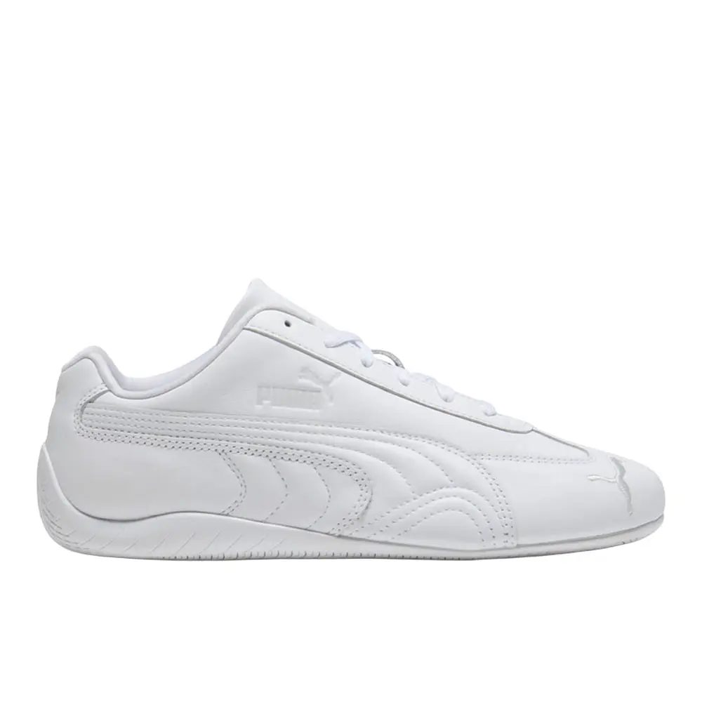 PUMA Womens Speedcat Leather Sneakers Shoes Casual - White