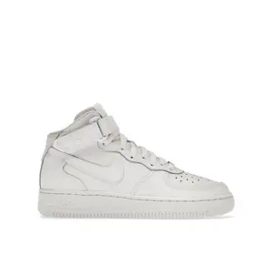 Nike Kid's Air Force 1 Mid LE Triple White, from StockX