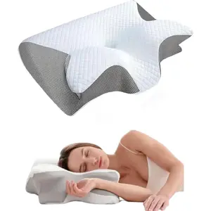 Sleep Apnea Pillow,Cervical Pillow for Sleep Apnea,Premium Memory Foam Pillows for Neck Pain Relief, Neck Support Ergonomic Pillows Side Sleeper Pillow, fo