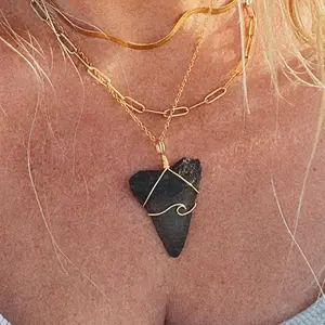 Making Waves- Large Great White Shark Tooth Necklace || unique + one of a kind ocean jewelry