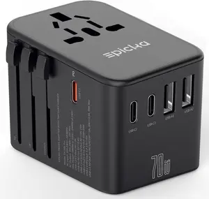 EPICKA TA-105 Pro Universal Travel Adapter 70W PD Fast Charging