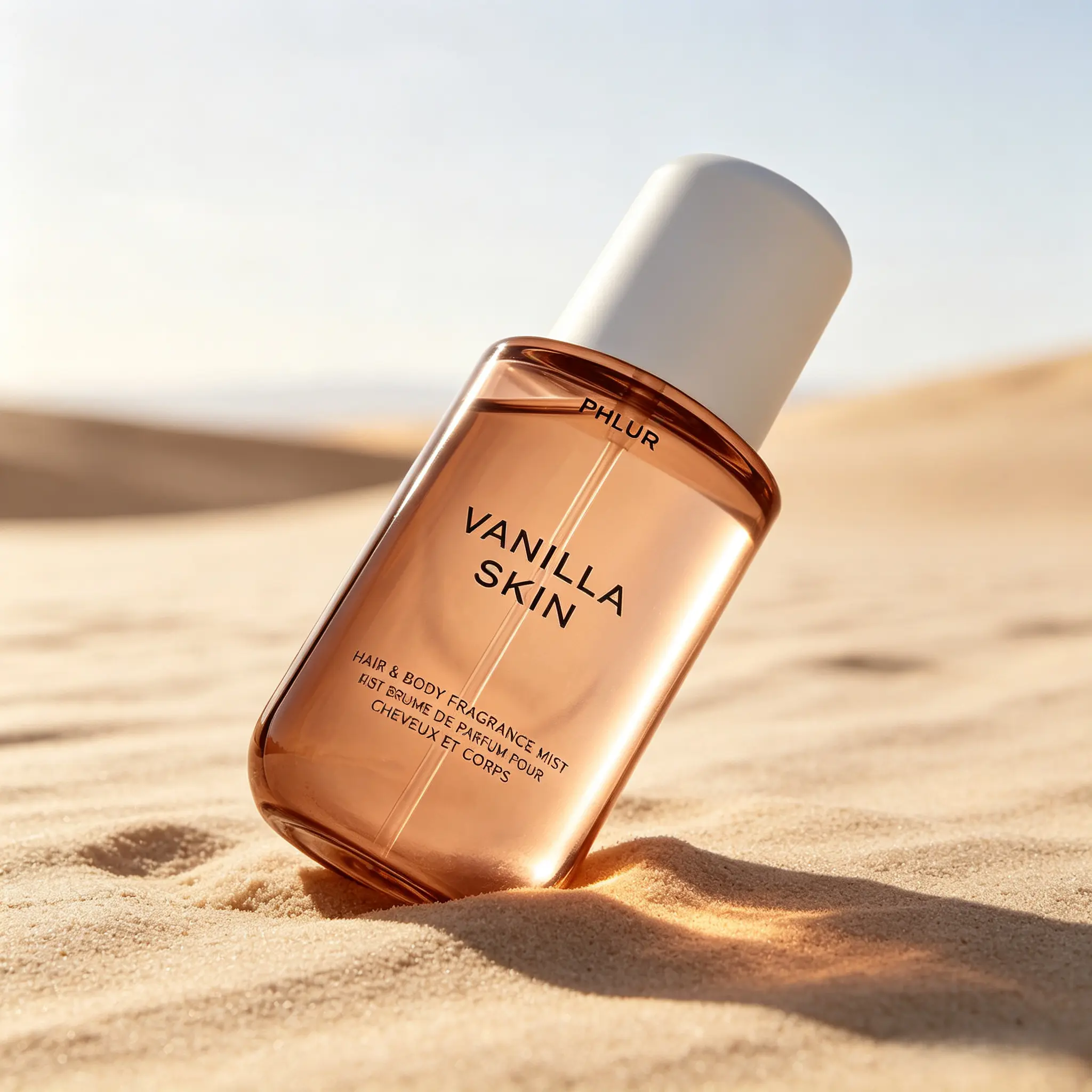 PHLUR Vanilla Skin Hair & Body Perfume Mist 8 Oz – Cozy Vanilla Scent Layered with Cashmere Wood and Sandalwood, Ideal for Daily Layering