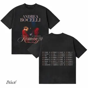 Comfort Colors Andrea Bocelli Romanza 30th Anniversary World Tour 2026 T-Shirt, Classical Concert Graphic Tee, Double Sided Vintage Music Shirt Unisex