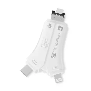 4-In-1 Multifunctional Card Reader USB HUB Compatible with Storage Cards, Fits iPhone/iPad/android, Camera Memory Card Reader