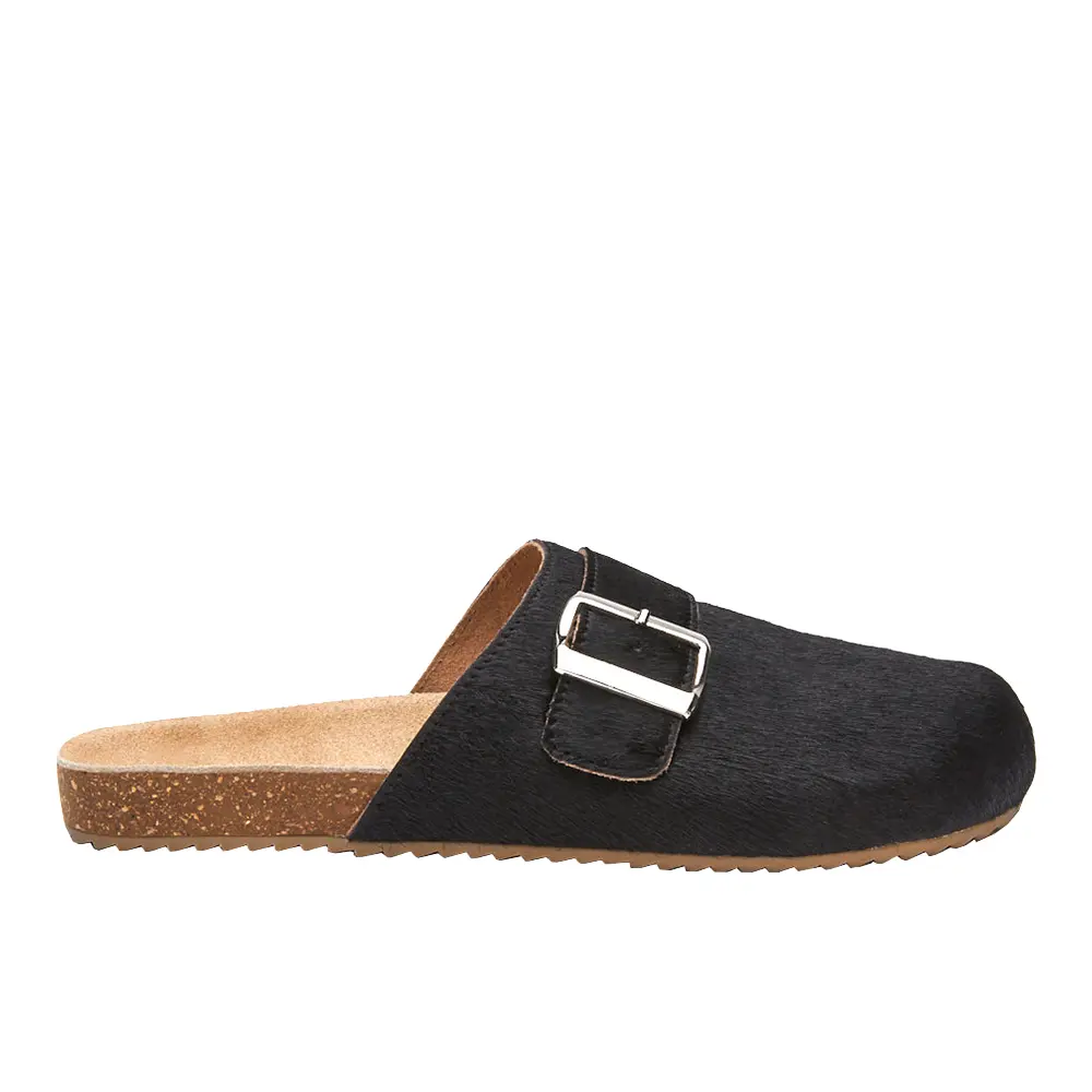 COCONUTS by Matisse Womens Zella Buckle Mule Flats Casual - Black