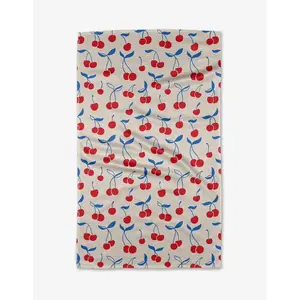 Geoweave™ Quick-Dry Cleaning Cloth - Cherry Print Geometry Design Kitchen Tea Towel