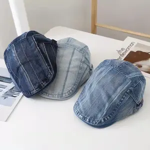 Women's Korean Style Duckbill CapinsTrendy Brand Versatile Beret British Retro Chic Hat Reversible Forward Hat Men's Trend