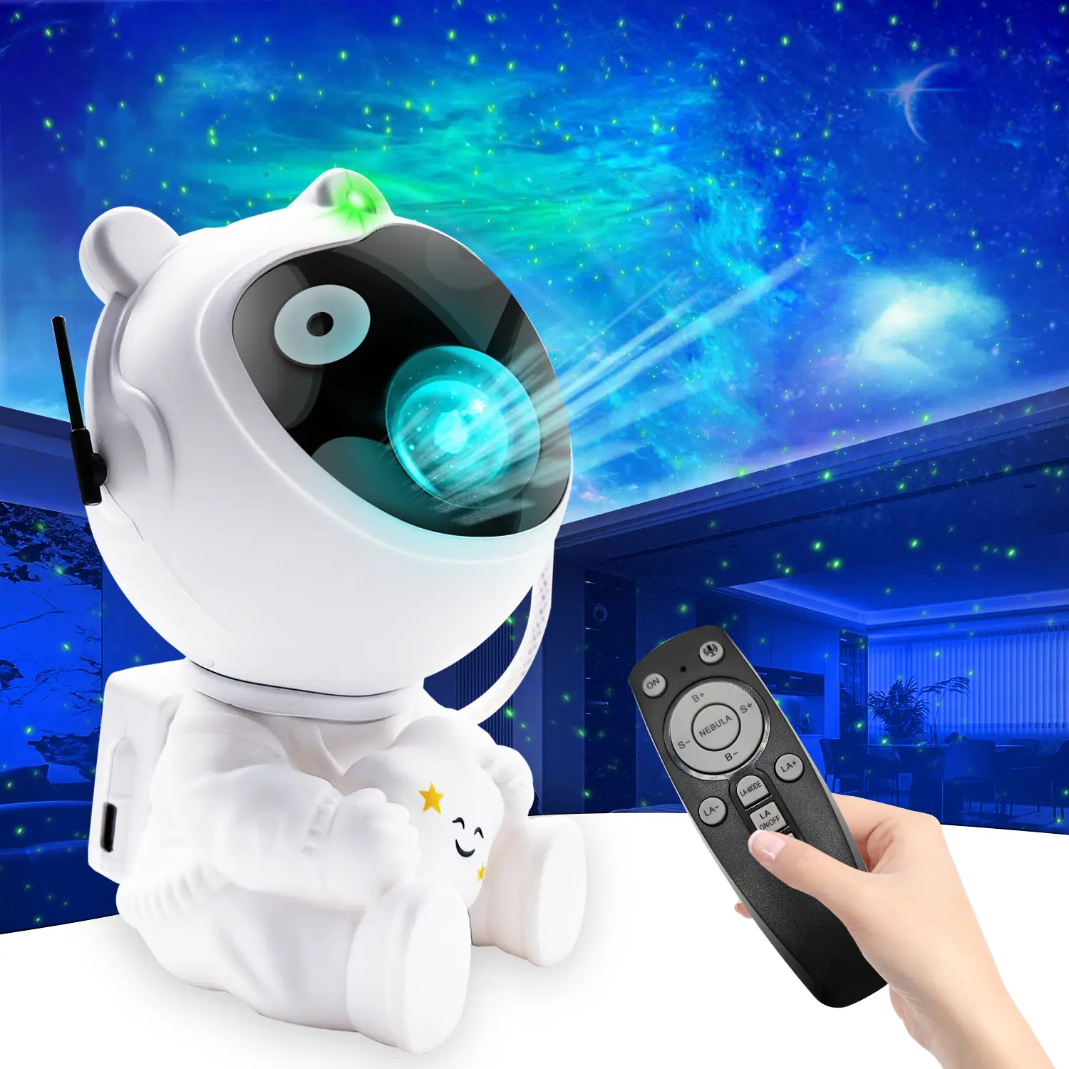 WEDEESUN Astronaut Galaxy Projector,Dreamy Christmas & birthday gift,Creates a magical LED nebula night sky,perfect for bedroom decor