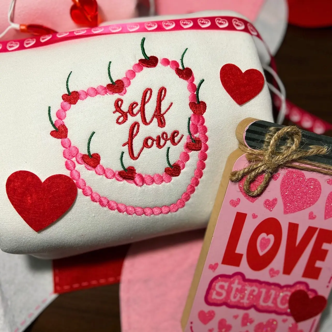 Self Love Embroidered sweatshirt / crewneck Valentine’s Day sweatshirt Comfortable Soft Fabric Fit