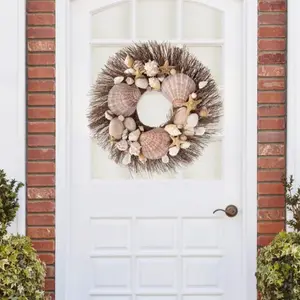 Sandy Shores Coastal Shell Wreath - 18-in