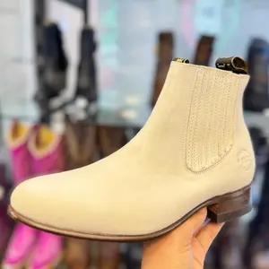 Botín charro- hueso