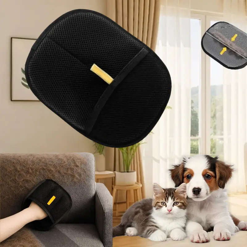 Pet Hair Remover, Electrostatic Anti-Static Pet Hair Removal Gloves, Reusable Cat&Dog Hair Remover for Couch, Furniture, Carpet, Car Seat, Pet Grooming Gloves