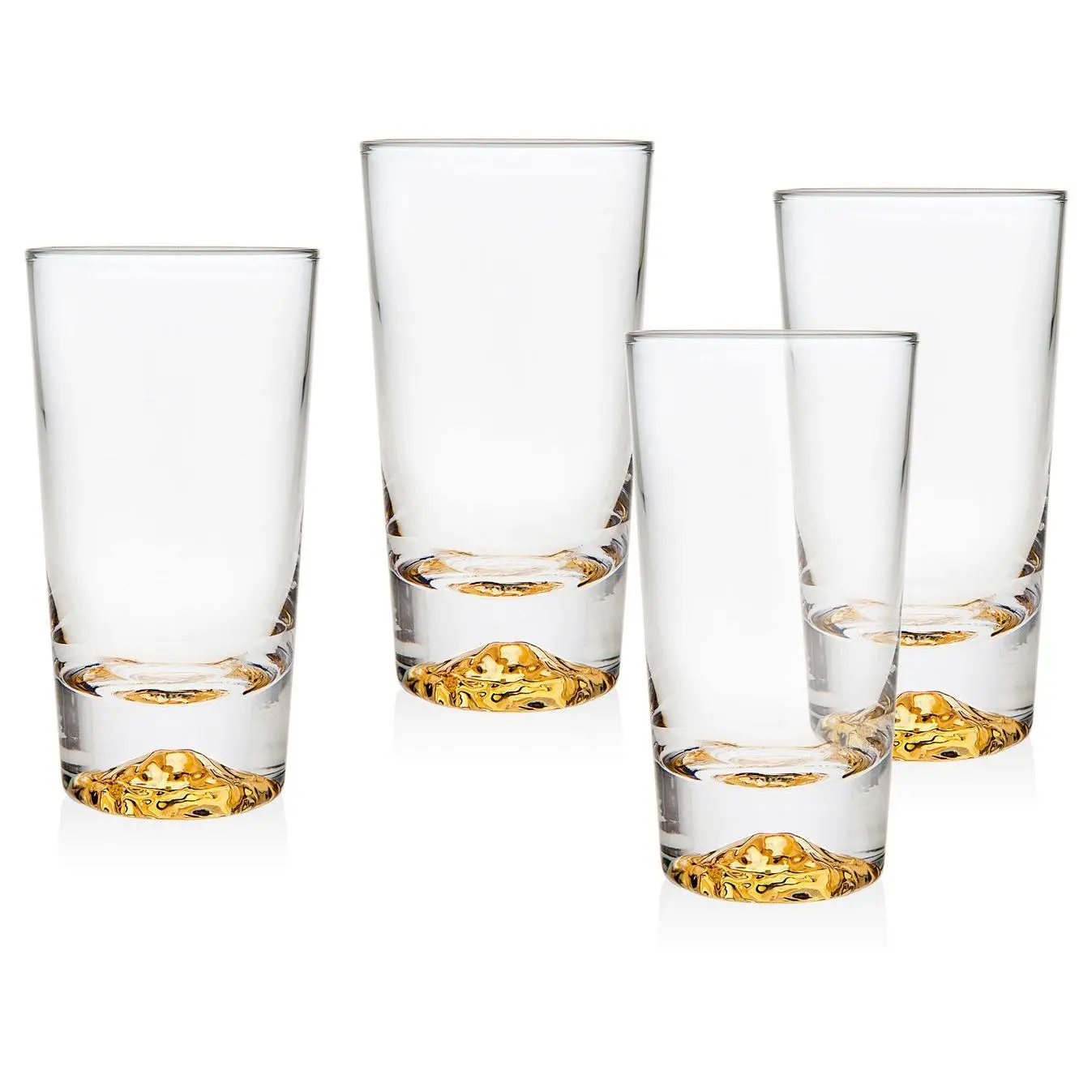 Godinger Set of 4 Sierra Gold Shot Glasses