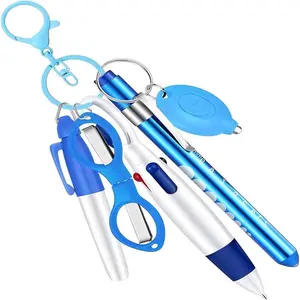 Sturdy Elegant Nurse Pen Keychain Set, Portable Accessory for Quick Notes, Essential Nursing Tool for Healthcare Environments