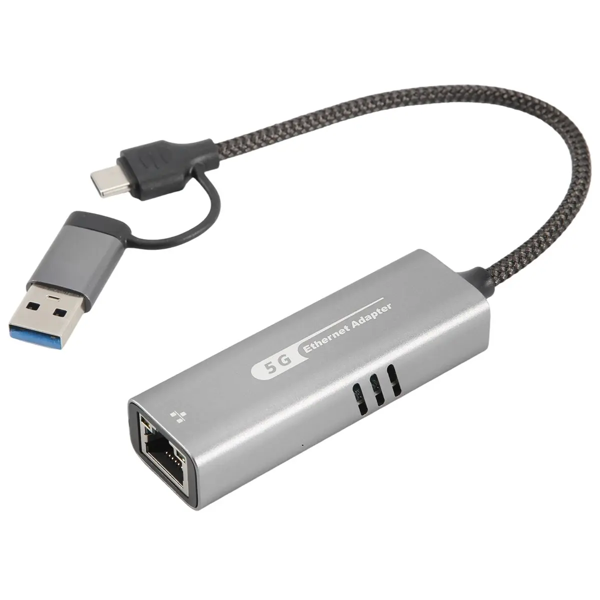 USB 3.2 to 5Gbps Ethernet Adapter RTL8157 5000Mbps RJ45 Network Converter for Laptop Support 5G,2.5G,1G,100Mbps