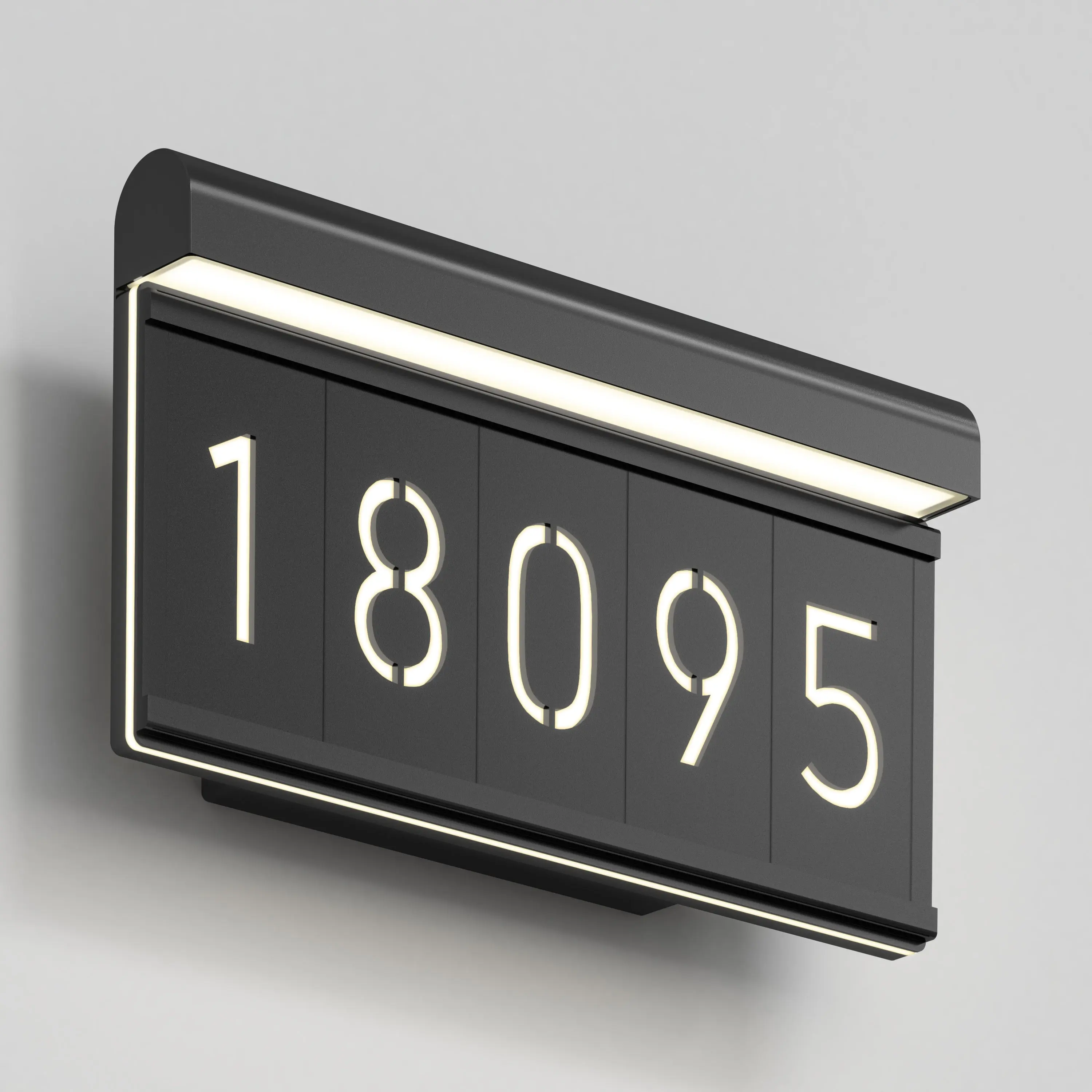 Bowen modern LED outdoor address wall light 5 CCT Bowen modern LED outdoor address wall light 5 CCT