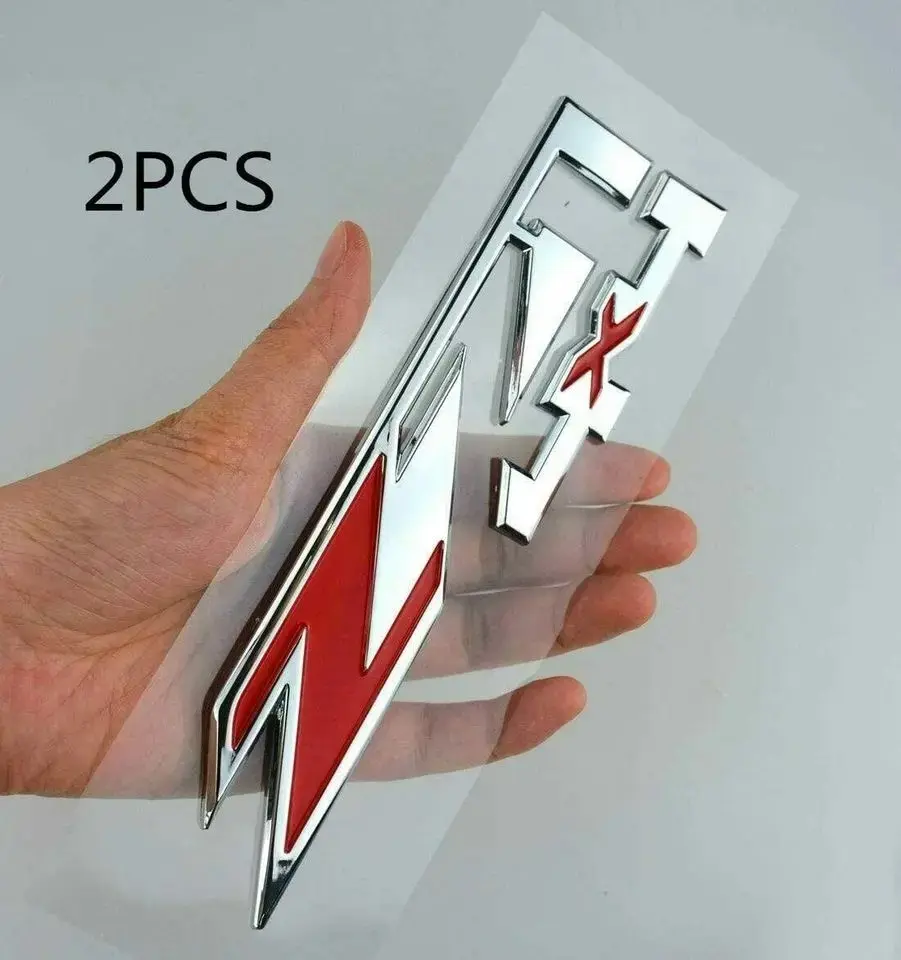 For Chevy Silverado 1500 2019-2026 Z71 4WD, Premium Chrome Red Raised Emblem Replacement, Custom Truck Accessories