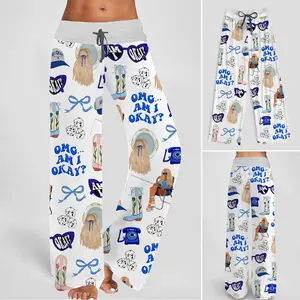 Am I Okay Moroney Contrast Wide Leg Pants