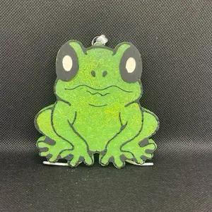 Green and Black Frog Car Freshie
