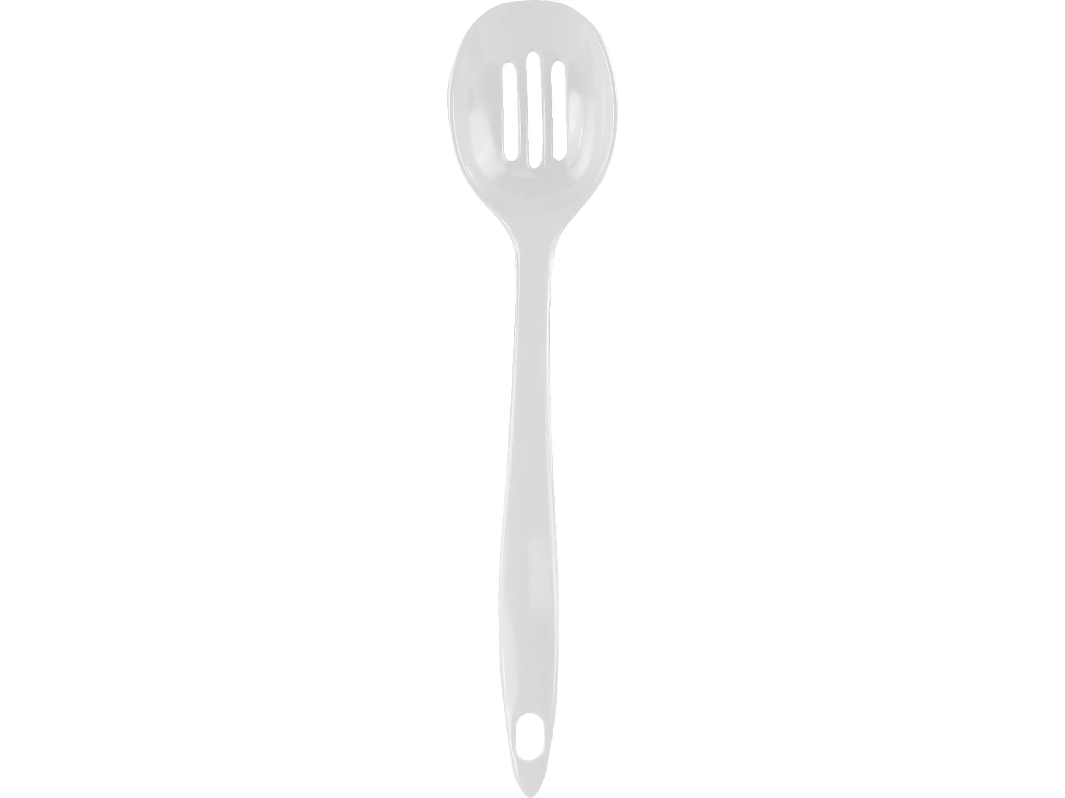 Reston Lloyd Melamine Slotted Spoon - White, Kitchen Utensil for Cooking Prep, Utensils