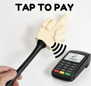 Tap To Pay Gesture Wand, 3D Printed Funny Contactless Card Holder, Novelty Card Accessory, Fun Desk Gift for Coworkers