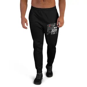 Spawn Point Men Joggers – New York Drop - Gamer Streetwear Map Design Sweatpants