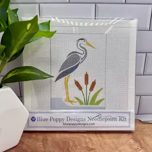 Heron Needlepoint Kit (Heron in the Marsh)