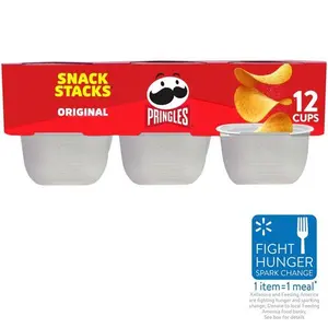 Pringles Original Potato Crisps Chips, Lunch Snacks, 12 Count