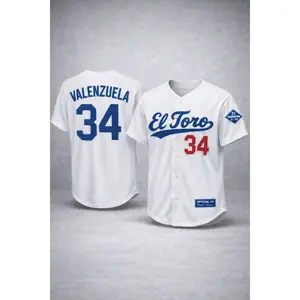 Licensed - Adult Fernando Valenzuela Autentic EL Toro Jersey - - ships April 15th