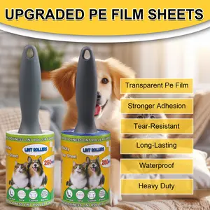 Pet Hair Lint Roller Value Pack (250 Sheets) – Extra Sticky Lint Remover for Dog & Cat Fur, Clothes, Furniture, Reusable Fuzz & Fluff Remover