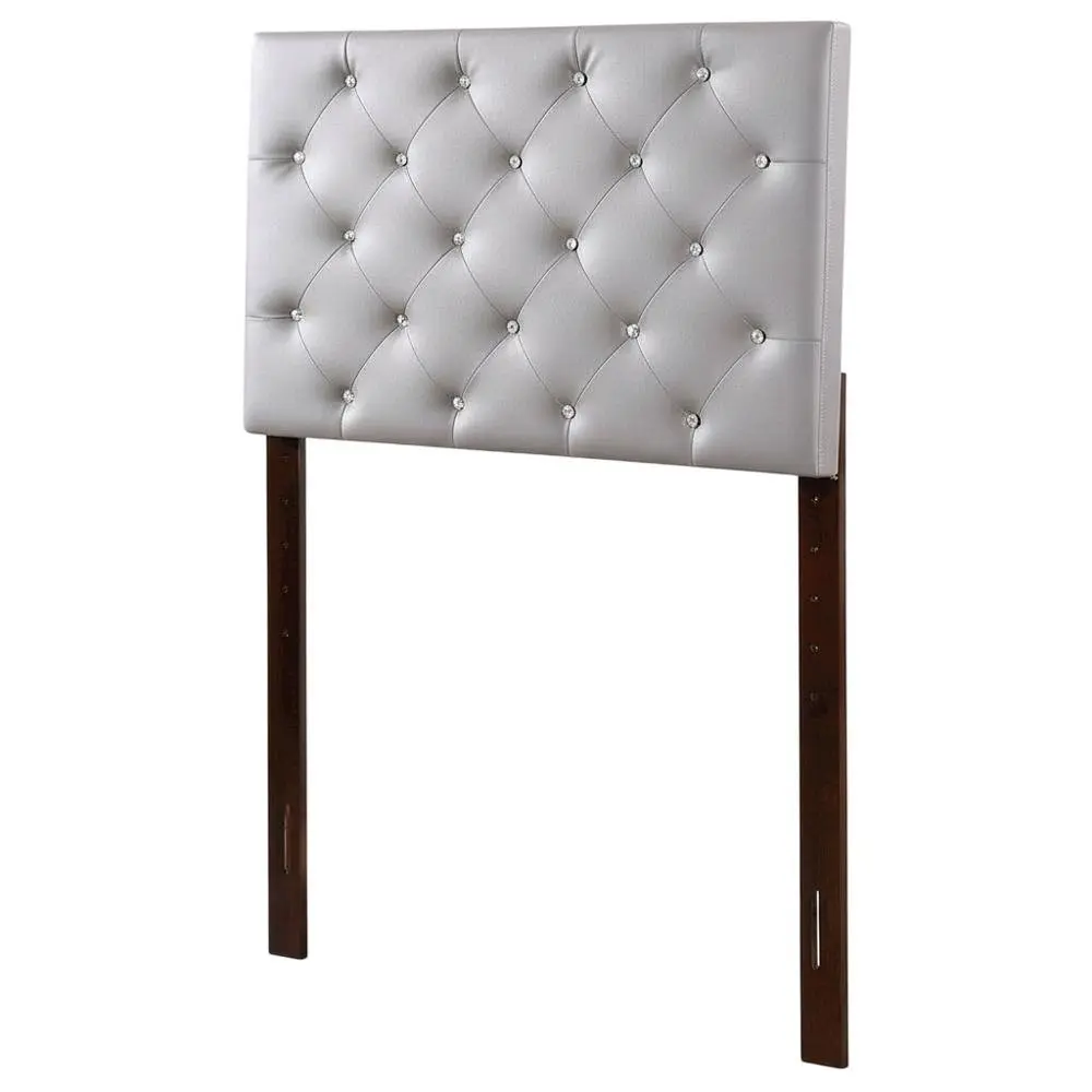 Rectangular Light Gray Twin Headboard - Casual Style, Durable Construction, Indoor Furniture Headboard for Bed Frames
