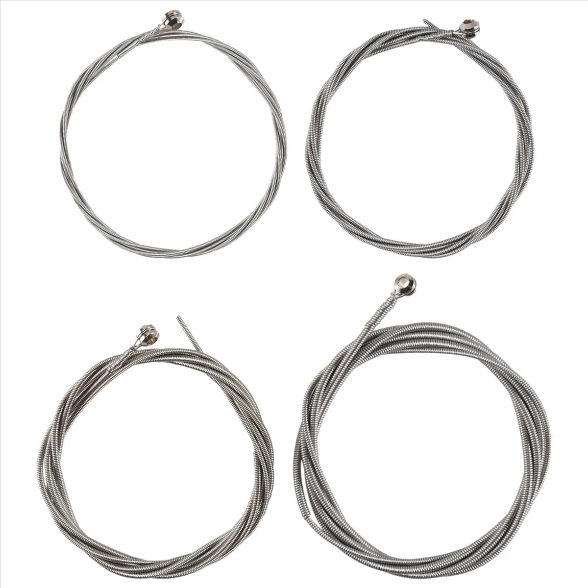 4-Piece Steel Strings Guitar Accessory for 4-String Bass Guitars