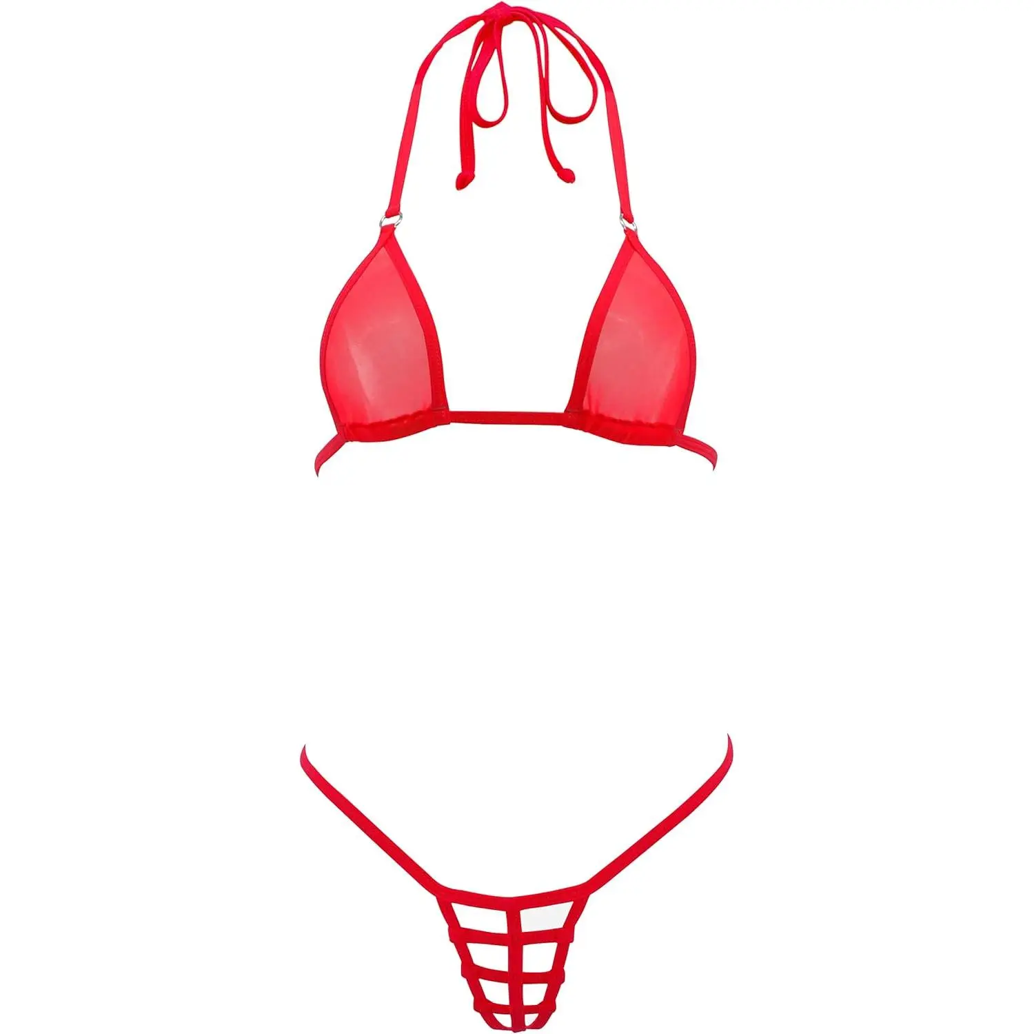 Sheer  Bikini G String Thong Mini Bikinis  Tanning Bathing Suit