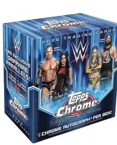 2026 Topps Chrome WWE Sapphire Hobby Box