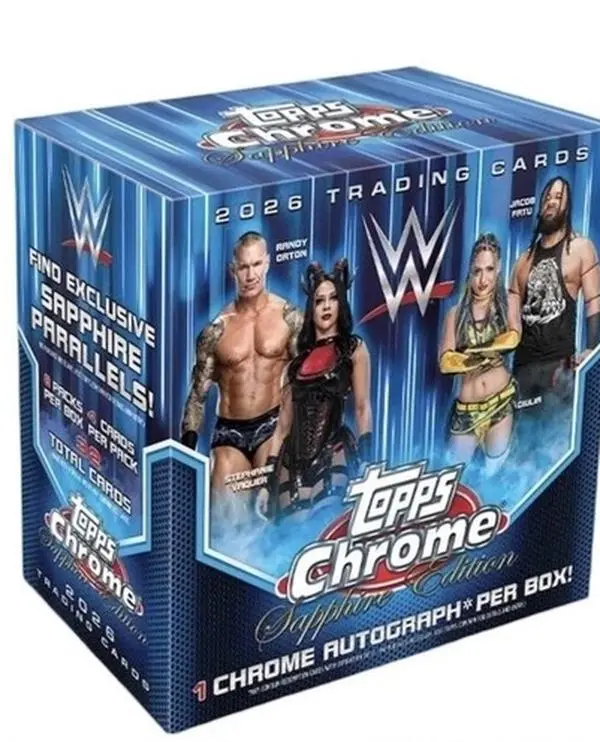2026 Topps Chrome WWE Sapphire Hobby Box