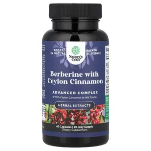 Nature's Craft Berberine with Ceylon Cinnamon, 60 Capsules