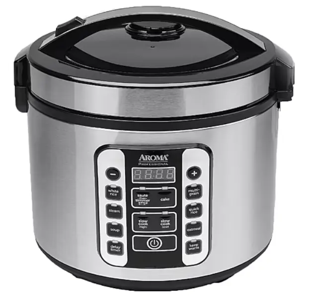 Aroma Professional Digital Cooker, 20 Cup Rice Cooker, Electric Multicooker, Rice Steamer, Kitchen Cooking Appliance, Large Family Cooker, Programmable Cooker, Meal Prep, Durable Kitchen Appliance