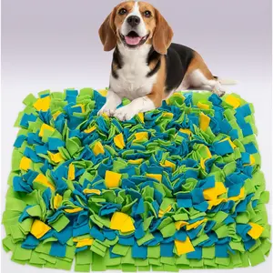 Dog Snuffle Mat for Mental Stimulation - Interactive Foraging & Slow Feed Toy, 16"x22" Enrichment Mat for Small to Large Dogs, Cats, Rabbits. Indoor/Outdoor Nose Work Game