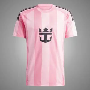 Pink Color MIA Home 25/26 Soccer Jersey, MIA Pink Color 25/26 Home Edition Short Sleeve Soccer Shirt
