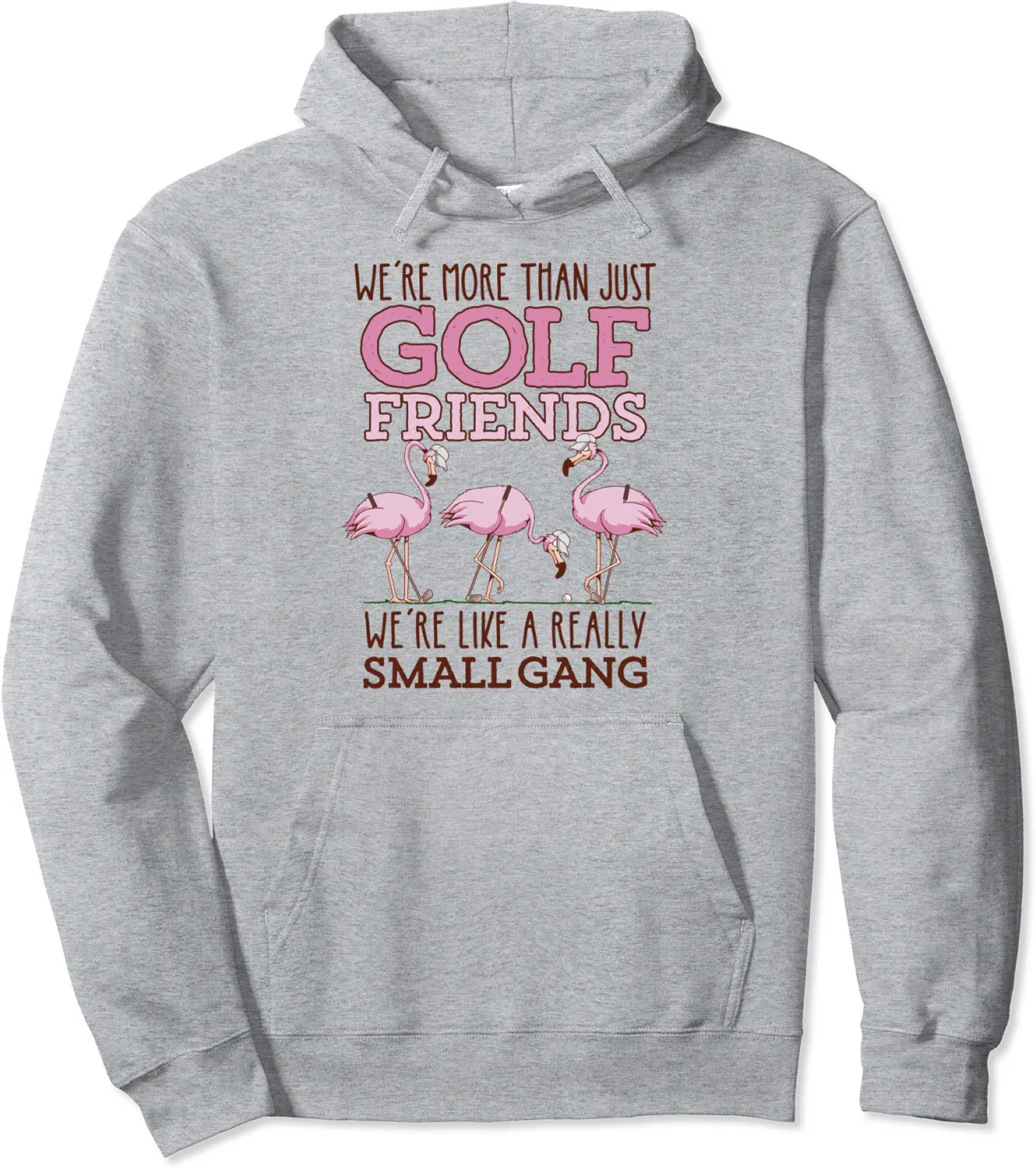 Women Flamingos Fun Golf Pullover Hoodie - Karenlyn Shop 72B0CGSPL51T