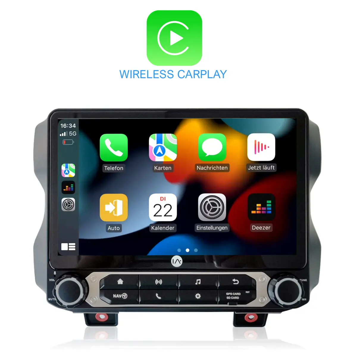 Integrated Audio JL Jeep Wrangler Head Unit Wireless CarPlay/Android Auto Waterproof On-Board Navigation Android Radio for Jeep