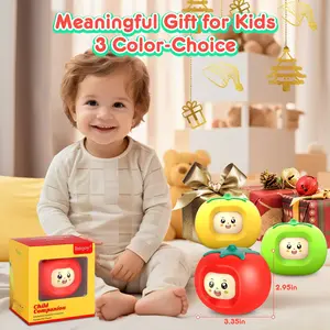 INTEJOY Tomato-Shaped Kids Interactive Educational Toy & Storyteller with Face-Flicking Emotion 200+ Stories Sounds Portable Bluetooth Speaker for Boys Girls Christmas Gift type-c Audio Smartphone Rechargeable